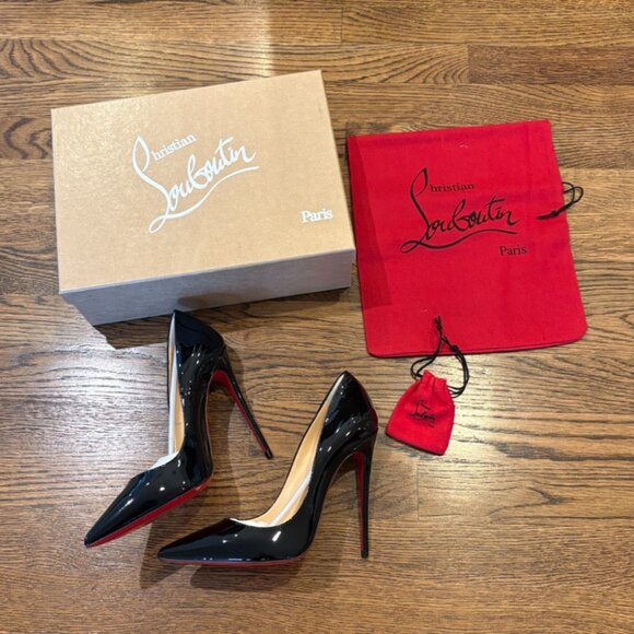 Christian Louboutin Shoes - Christian Louboutin NIB So Kate 120mm black patent leather pumps